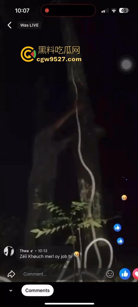 柬埔寨主播Facebook直播上吊，和女友分手导致的，年纪轻轻因感情想不开，也是个狠人！