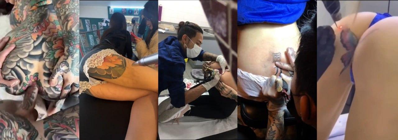 盘点各路 精神妹社会姐纹身!纹逼纹奶子 只为彰显母狗风范!