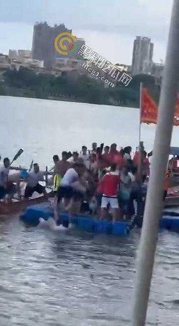 东莞高埗惊现神秘龙舟大战,竞技变身实战,究竟谁在操控背后?