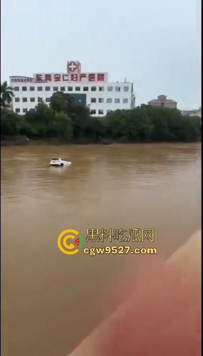 东莞一女司机开车掉河里,车辆像脱缰野马般直冲河中,送医院抢救无效死亡!