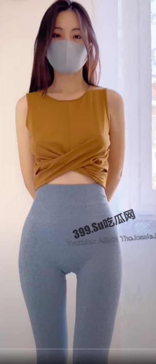 在油管INS等平台粉丝超百万的韩国瑜伽网红 JessieJiang 首次露三点自慰 360度裸露特写