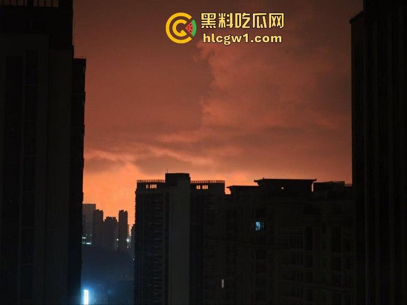 广东惠州大亚湾石化区核电站火光冲天 现场实拍视频流出 这是爆炸还是日出啊?