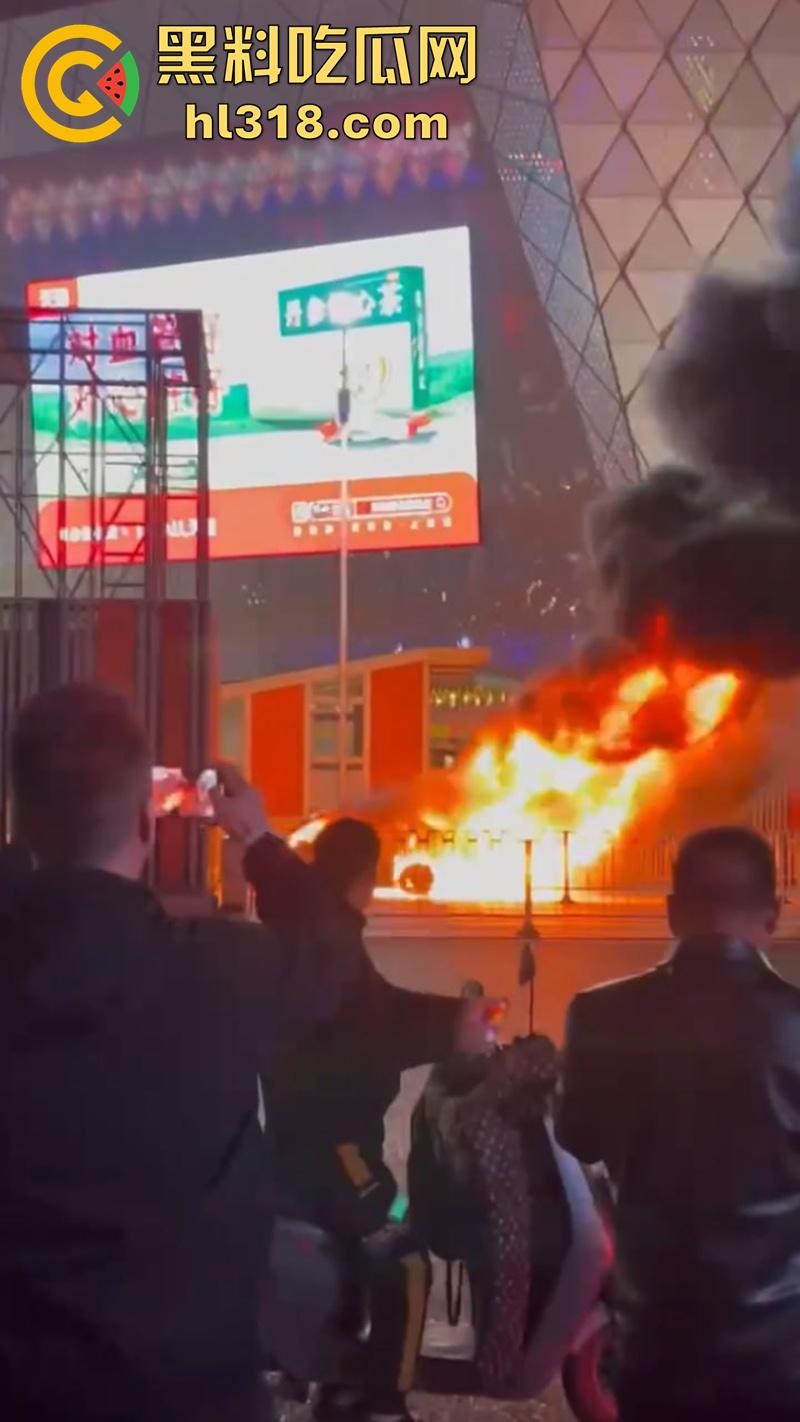 广州南村万博电车警车着火,熊熊大火迅速吞没警车,看来这电车危害,就连警车都不放过啊!