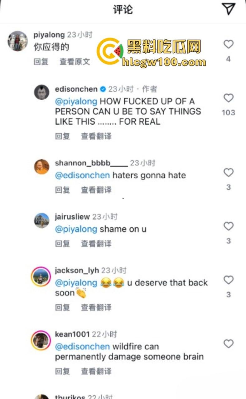 陈冠希呼吁网友给他女儿在美国被山火烧毁的学校捐款 被网友狂怼“你活该”!