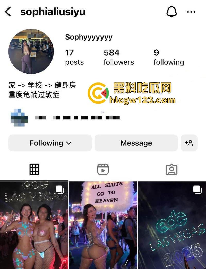 北美魅魔【Sophia刘】美国拉斯维加斯EDC电音节 穿露点战袍鼓励荡妇自由 与合租室友airbnb口交做爱视频流出!