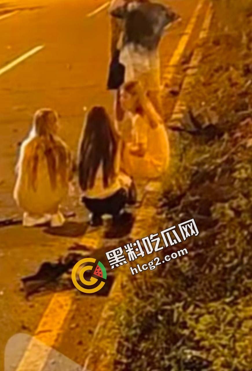 三亚3位小仙女 租法拉利跑车出车祸 后胎撞飞数米 唯一一台法拉利sf90报废