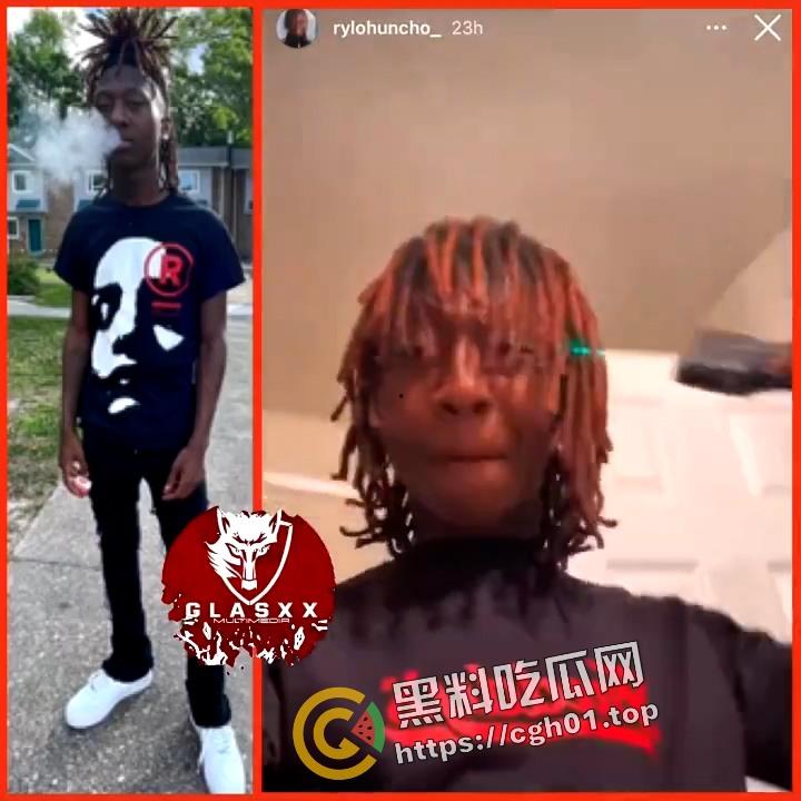 外网疯传！精神尼哥秀手枪 失误把自己给崩了 果然人傻注定活不久