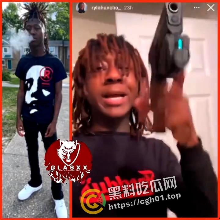 外网疯传!精神尼哥秀手枪 失误把自己给崩了 果然人傻注定活不久